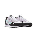 100209565 Reebok Women's Classic Leather Sneaker WHITE/AQUA/BLACK SIZE 8 - Like New
