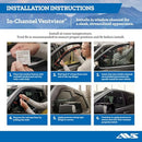 Auto Ventshade [AVS], Channel, Rain guards, 2 pcs, 192006, B000JKKLH8 - Smoke - Brand New