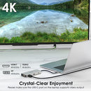 WAVLINK USB C DOCKING STATION DUAL HDMI MONITORS 12 IN 1 TRIPLE DISPLAY - SILVER - Like New