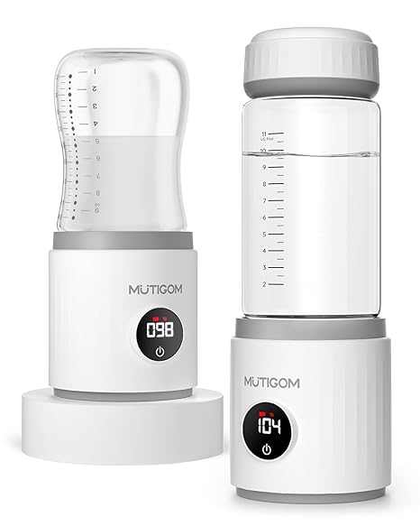 MUTIGOM Portable Bottle Warmer Fast Baby Bottle 11OZ Bottle 1-BT-GO - White Like New