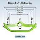CAROOZE Fitness LAT Pulldown Attachments Barbell B09V4XXW58 - Black - Brand New