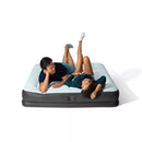 INTEX COMFORT PLUSH MID RISE DURA-BEAM AIRBED WITH BUILT-IN ELECTRIC PUMP 13 - Like New