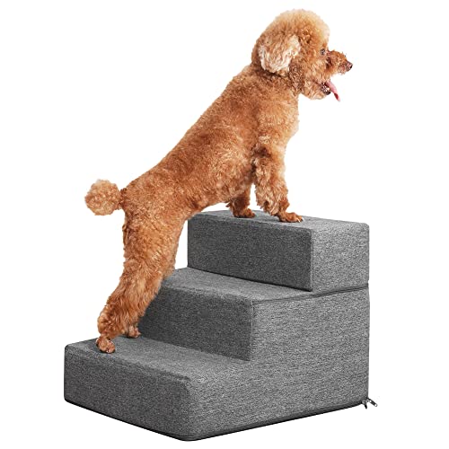 Sted Dog Stairs - High Density Foam Steps for Small Dogs & Cats, Non-Slip - Like New