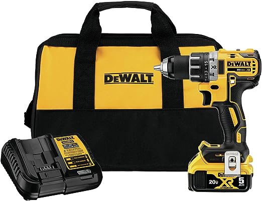 DeWalt 20V MAX XR Cordless Brushless 1/2 in Drill/Driver DCD791P1 - Black/Yellow - Like New