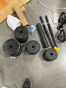 UPGO FEIERDUN ADJUSTABLE DUMBBELLS, 68LBS FREE WEIGHT SET WITH - Scratch & Dent