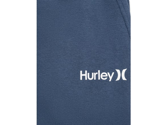 HURLEY MEN'S BOXED LOGO RELAXED FLEECE JOGGER - SIZE: MEN M - DARK BLUE - Brand New