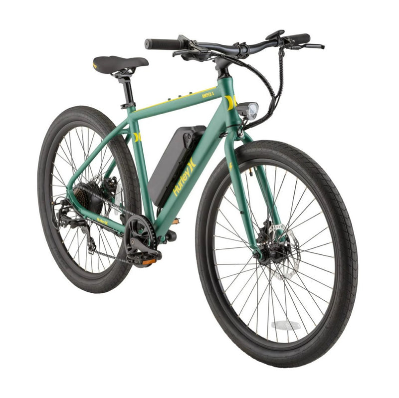 Hurley Amped S Ebike Urban 16-Inch 350 Watt, 36 Volt, 20 MPH - Green Like New