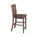IC International Concepts San Remo 24" Seat H Counter Height Stool - Rich Mocha - Brand New