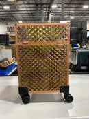 KUSPORT WOMEN'S CENTRAL HARDSIDE EXPANDABLE LUGGAGE SPINNER WHEELS - ROSE GOLD - Like New