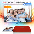 SERENELIFE WIRELESS INSTANT PHOTO PRINTER - PORTABLE BORDERLESS PICTURES - RED - Like New