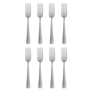 ONEIDA ZINC EVERYDAY FLATWARE DINNER FORKS SET OF 8, 18/0 STAINLESS STEEL SILVER - Brand New