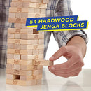 HASBRO JENGA GAME STACKING TOWER AGES 6+ 1 OR MORE PLAYERS 2120 - LIGHT BROWN - Brand New
