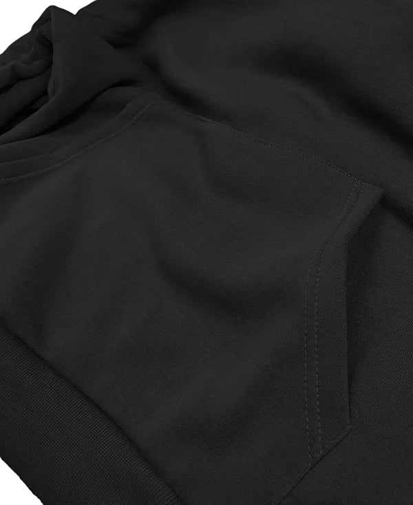 GALAXY BY HARVIC MEN'S HEAVYWEIGHT FLEECE-LINED HOODIE - SIZE: MEN 2XL - BLACK - Brand New