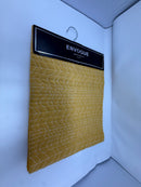 ENVOGUE TABLE RUNNER WITH EMBROIDERED CHEVRON PATTERN 14" X 72" - MUSTARD YELLOW - Brand New