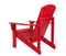 SHINE 36.25"WOODEN MID-CENTURY MODERN ADIRONDACK HYDRO-TEX FINISH - CHILI RED - Like New