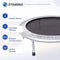 STAMINA FOLDING TRAMPOLINE WITH SMART WORKOUT APP - BLACK - Like New