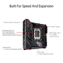 ASUS ROG STRIX B760-I GAMING WIFI LGA 1700 MINI-ITX MOTHERBOARD - BLACK - Like New