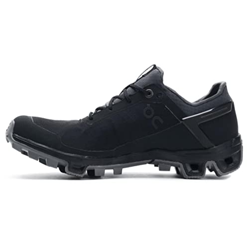 34.99613 ON Running Mens Cloudventure Peak Textile Synthetic Trainers Black Rock Like New