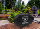 NFL RICO VINYL PADDED DELUXE GRILL COVER LAS VEGAS RAIDERS 68 x 21 x 35" - BLACK - Like New