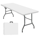 GENERIC 6 FT FOLDING TABLE FOLDABLE DINING LIGHTWEIGHT FW2402 - WHITE - Like New