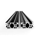 FEYRINX 2PCS 2040 Aluminum Extrusion Profile 3D Printer 450mm - Black - Brand New