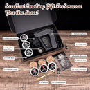 AFN COCKTAIL SMOKER KIT WITH TORCH 6 FLAVORS WOOD CHIPS WHISKEY GIFTS - BLACK - Like New