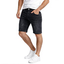 GALAXY BY HARVIC BLU ROCK DEMIN MEN’S JEAN SHORTS - SIZE: MEN 34 - BLACK WASH - Brand New