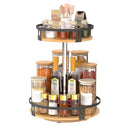 Wood Lazy Susan Organizer 2-Tier 360° Rotating Spice Rack, 11 Inch Lazy Susan - Like New