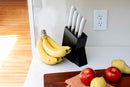 Dura Living Eco-Cut Kitchen Knife Block Set 5-Piece Knife Set DLC18059 - GRAY - Like New