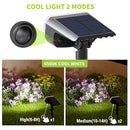 JEJOT SOLAR LIGHTS OUTDOOR LIGHTING MODES - 6500K 4-PACK - BLACK - Brand New
