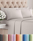 CGK LINENS QUEEN 6 PIECE SHEET SET COMFY BREATHABLE COOLING LIGHT GRAY - Like New