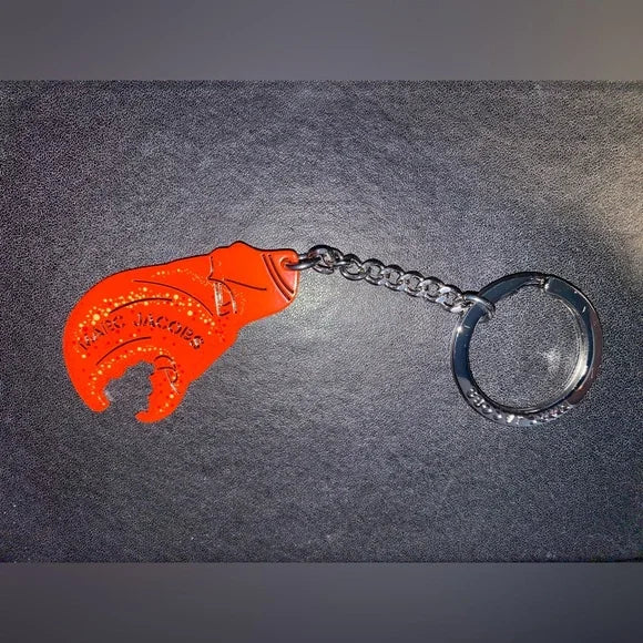 MARC BY MARC JACOBS MARC JACOBS-CRAB CLAW BOTTLE OPENER/KEYCHAIN - ORANGE - Like New