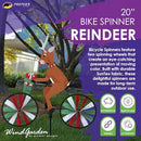 Bike Spinner Reindeer 20" Festive Holiday Design Weather-Resistant Outdoor Decor - Brand New