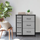 AZL1 LIFE CONCEPT VERTICAL DRESSER TOWER STEEL FRAME WOOD TOP - BLACK/GRAY - Like New