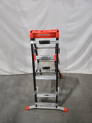LITTLE GIANT 4' - 6' SELECT STEP FIBERGLASS LADDER - BLACK - Like New