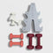 ALL IN MOTION BASIC WEIGHT SET IRON DUMBBELLS RACK 3 5 8 LB - - Scratch & Dent