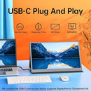 UPPERIZON Portable Monitor 15.6" 1080P FHD HDR IPS Travel Monitor UP156FH - Gray - Like New