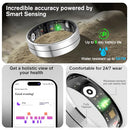 KppeX-X1 Smart Health Ring Kit-Nighttime Sleep Monitoring - Steel - Like New
