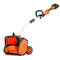 SuperHandy 48V 17-in Adjustable Angle Snow Blower Battery + Charger GUT158 - Like New