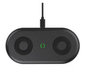 Yootech 2 in 1 Dual Wireless Charging Pads, MF400 - Black - Scratch & Dent