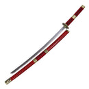 ZORO ONE PIECE RED KATANA SWORD - RED - Like New