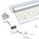 Cordless Blinds Blackout Roller Shades Room Darkening Window Blinds White Beige - Brand New