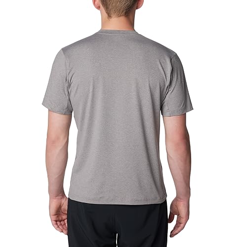 AO5545 Columbia Men's Tech Trail Crew Neck Ii Boulder Heather Size M - Brand New