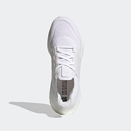 GX5459 ADIDAS MEN'S ULTRABOOST 22 RUNNING SHOE ALL WHITE SIZE 9 - Like New