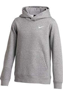 NIKE YOUTH FLEECE PULLOVER HOODIE - SIZE: YOUTH S - GRAY - Brand New