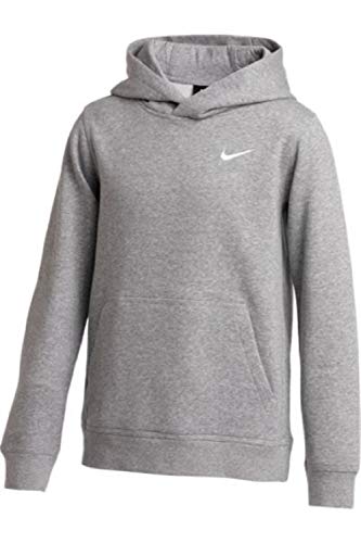 NIKE YOUTH FLEECE PULLOVER HOODIE - SIZE: YOUTH S - GRAY - Brand New