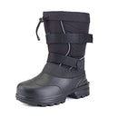 SILENTCARE MEN'S INSULATED WATERPROOF WINTER WARM HEAVY DUTY BOOTS, SIZE 8 BLACK - Brand New