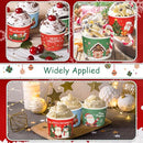 Sliner 500 Pcs Christmas Snack Bowls Bulk 8 oz Disposable Treat Bowls 10 Style - Brand New