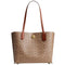COACH WOMEN'S POLISHED PEBBLE LEATHER WILLOW TOTE TAN CARAMEL - Like New