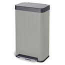 Home Zone Living 18.5 Gallon Trash Can, Stainless Steel, Virtuoso Series - Gray - Like New